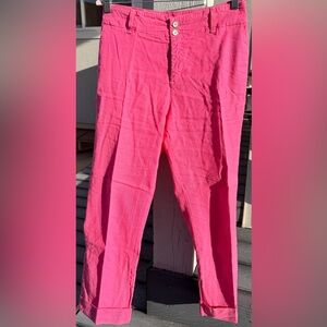 NYDJ Hot Pink Straight-Leg Pants